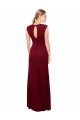 Burgunderrot Meerjungfrau V-Ausschnitt Chiffon Lange Brautjungfernkleider / Abiballkleider Kaufen