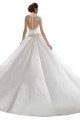 Elfenbein A-Linien Kapelle-schleppe Satin Brautkleider Kaufen