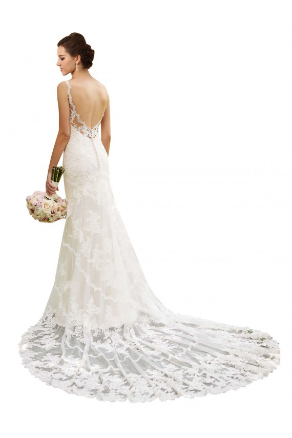 Elfenbein Meerjungfrau Kapelle-schleppe Spitze Brautkleider Kaufen