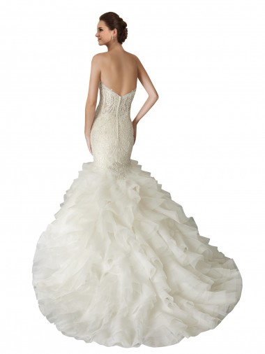 Elfenbein Meerjungfrau Kapelle-schleppe Tüll Brautkleider Kaufen