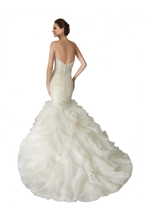 Elfenbein Meerjungfrau Kapelle-schleppe Tüll Brautkleider Kaufen