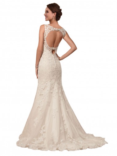 Elfenbein Meerjungfrau Kapelle-schleppe Tüll Spitze Brautkleider Kaufen