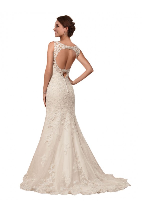 Elfenbein Meerjungfrau Kapelle-schleppe Tüll Spitze Brautkleider Kaufen