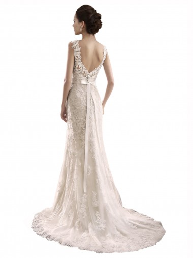 Elfenbein Meerjungfrau Kapelle-schleppe Tüll Spitze Brautkleider Kaufen