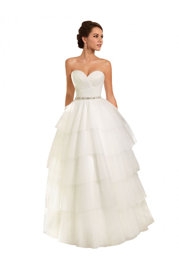 Elfenbein Prinzessin Kapelle-schleppe Tüll Brautkleider Kaufen