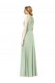 Emerald A-Linien Neckholder Chiffon Lange Brautjungfernkleider Kaufen