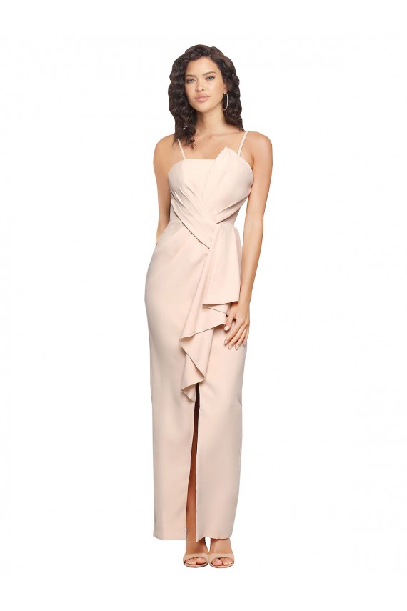 Etui Trägerlos Strech-Krepp Lange Brautjungfernkleider / Abiballkleider Kaufen