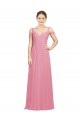 Hautrosa A-Linien Off-Schulter Chiffon Lange Brautjungfernkleider Kaufen