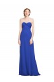 Königsblau A-Linien Chiffon Lange Brautjungfernkleider Kaufen