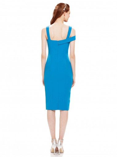 Meerjungfrau Wadenlang Cocktail Strech-Krepp Kurze Formale Brautjungfernkleider / Abendkleider / Abiballkleider / Cocktailkleider / Heimkehr Kleider Kaufen